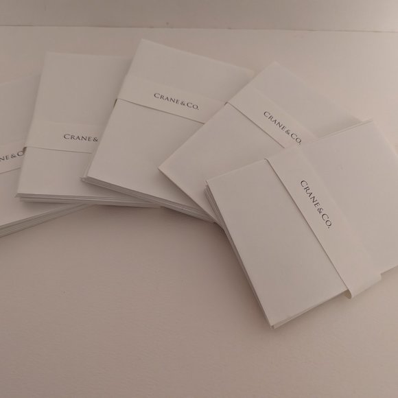 59 Crane & Co. White Envelopes with Solid Blue Lining USA Made - Picture 2 of 5